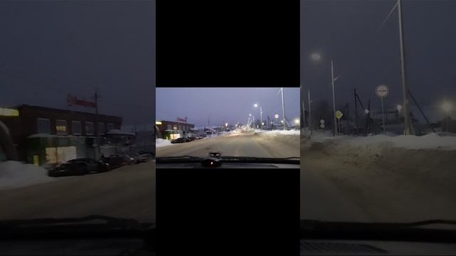 дорога, ночь, фонари смотреть онлайн