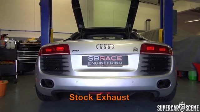 Audi R8 Stock Exhaust VS Sport Exhaust смотреть онлайн