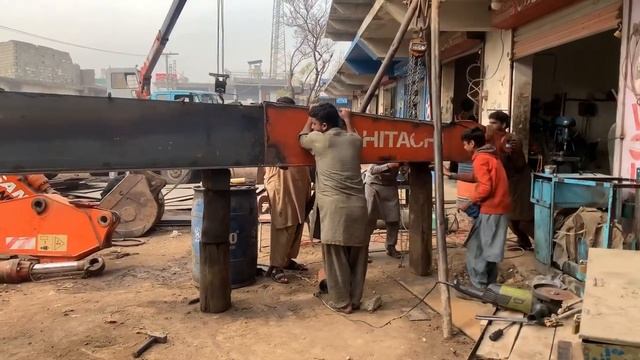 Удлинение стрелы экскаватора. смотреть онлайн