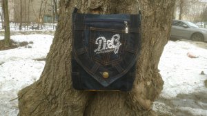 DIY Bag Jeans Fantasy Сумка рюкзак из джинсов своими руками полный МК и выкройка Джинсовая Фантазия