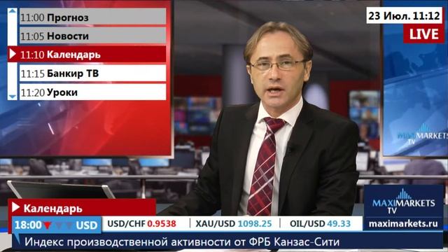 23.07.15 (11:00 MSK) - Календарь рынка Форекс. MaxiMarkets форекс ТВ. смотреть онлайн