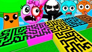 МЕГА ЛАБИРИНТЫ ВСЕ СПРУНКИ В МАЙНКРАФТ ЗОМБАК