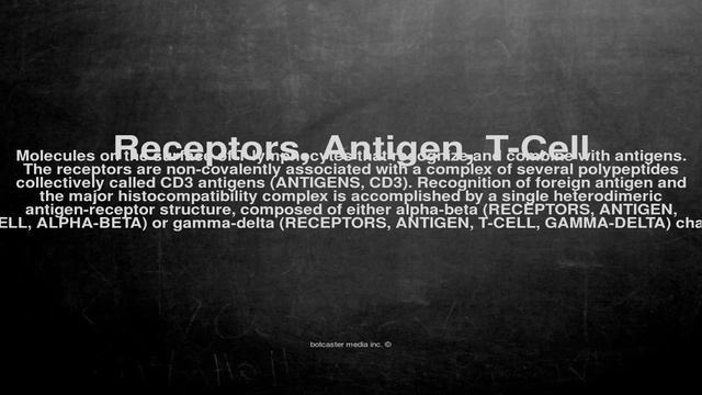 Medical vocabulary: What does Receptors, Antigen, T-Cell mean смотреть онлайн