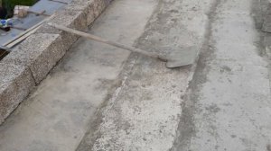 Подготовка к кладке блока и начало кладки первый ряд