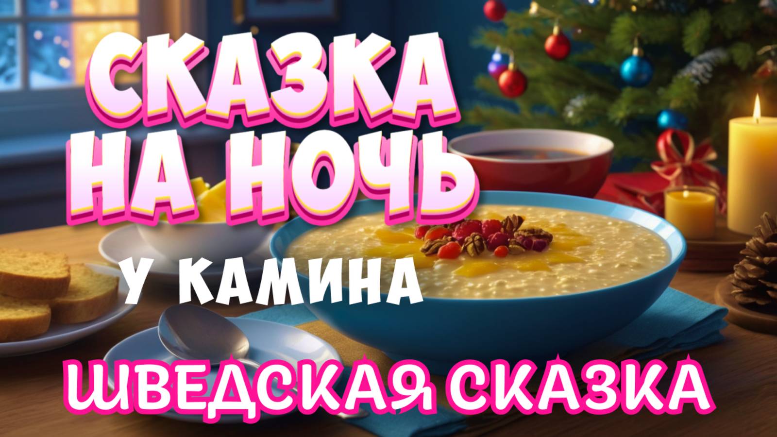 Сказка на ночь у камина | Шведская сказка перед сном "Рождественская каша" смотреть онлайн