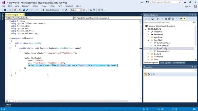 ASP.NET MVC 5 : 2.7 Getting Started - ASP.NET MVC Routing System