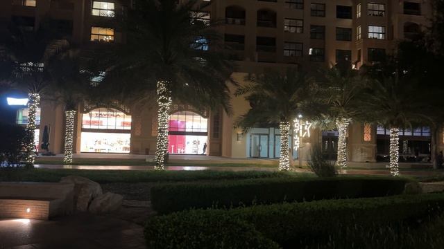 Дубай 🇦🇪 [4К] Вечерняя прогулка по Пальме Джумейра 🔥 смотреть онлайн