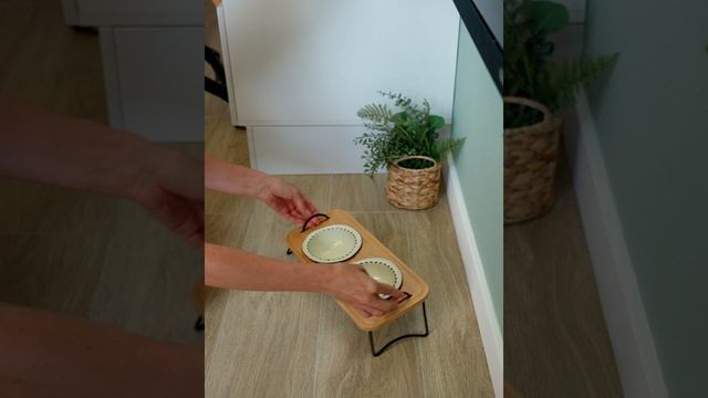 Миска двойная для кошек или маленьких собачек ESTETKA