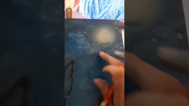 волк в скалах, картина маслом на заказ смотреть онлайн