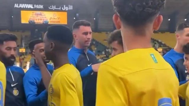 Cristiano Ronaldo Meet Cristiano Junior & Congratulates Alnassr U13 Team👏