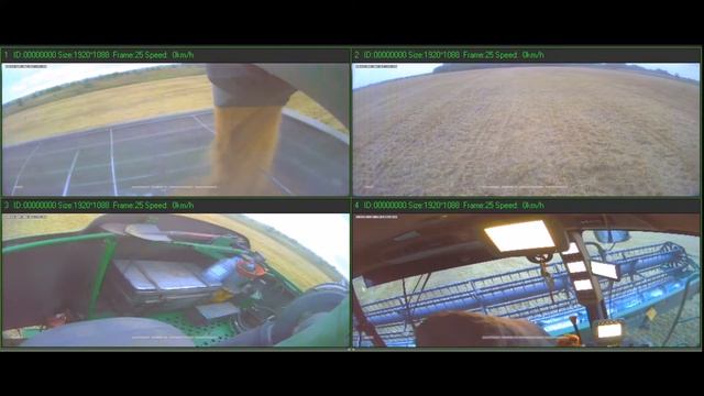 Видеомониторинг на комбайне - регистратор Teswell смотреть онлайн