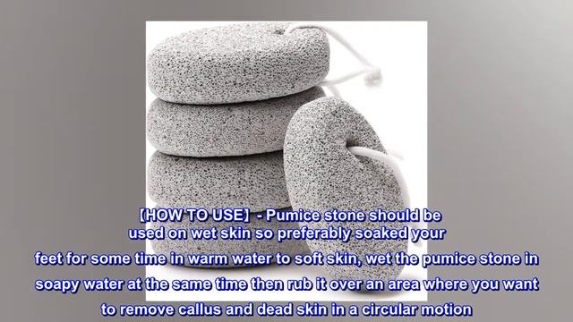 Natural Pumice Stone for Feet, Borogo 5-Pack Lava Pedicure Tools Hard Skin Callus Remover for Feet смотреть онлайн