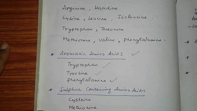 Types And Examples Of AMINO ACIDS / Biomolecules / NCERT / NEET UG 2024