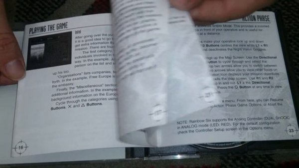 Nostalgamer Unboxing Rainbow Six On Sony Playstation One UK PAL Version