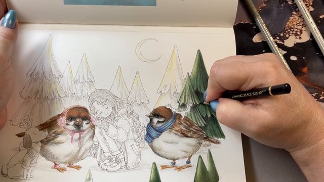 Adult Coloring - Moments Wholly for Yourself Birdie page Part 2 смотреть онлайн