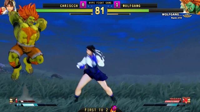 SFV 🥊 Chriscch (SAKURA) VS Wolfgang (BLANKA) 🥊 スト5  🥊 SF5 🥊 Street Fighter 5
