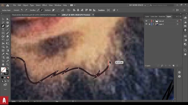Vector Art For Beginners - How to draw beard - Adobe Illustrator Tutorial - Class: 02 смотреть онлайн