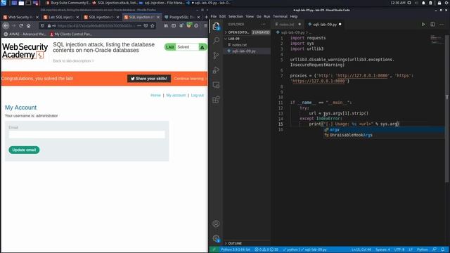 10. Lab 9 - SQL injection attack, listing the database contents on non Oracle databases смотреть онлайн