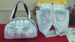 DIY Bag Jeans Fantasy Сумка из джинсов своими руками полный МК и выкройка Джинсовая Фантазия