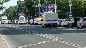 Полиции с сиренами в Москве