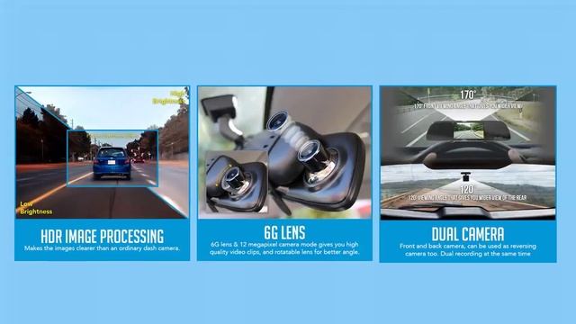 Rear View Mirror Dash Cam Dual Reversing Camera Recorder 5 LCD Video 170 1080P смотреть онлайн