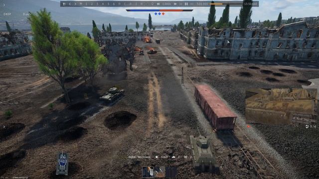 War Thunder Т34-57 и Катюша смотреть онлайн