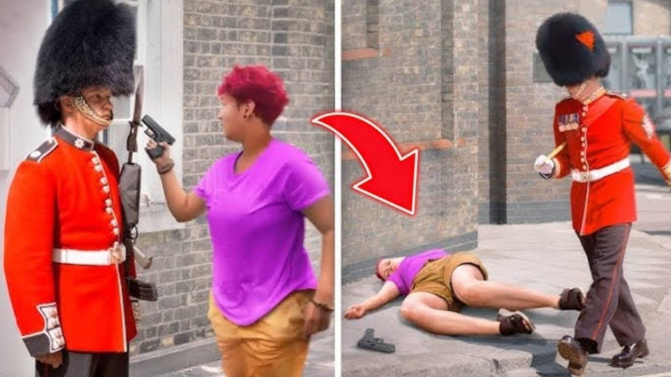 Королевские Гвардейцы ставят на место Туристов Часть 3 смотреть онлайн