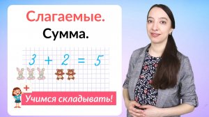 Слагаемые Сумма. Математика 1 класс