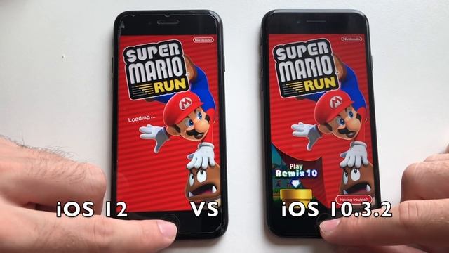 iPhone 7 iOS 12 vs iOS 10.3.2! Speed test! смотреть онлайн