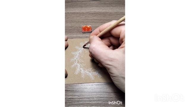 ОТКРЫТКА * НОВЫЙ ГОД * РИСУЕМ САМИ