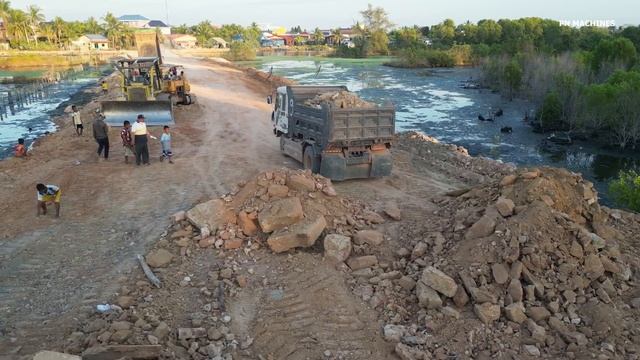 Строительство, новая дорога через болота смотреть онлайн