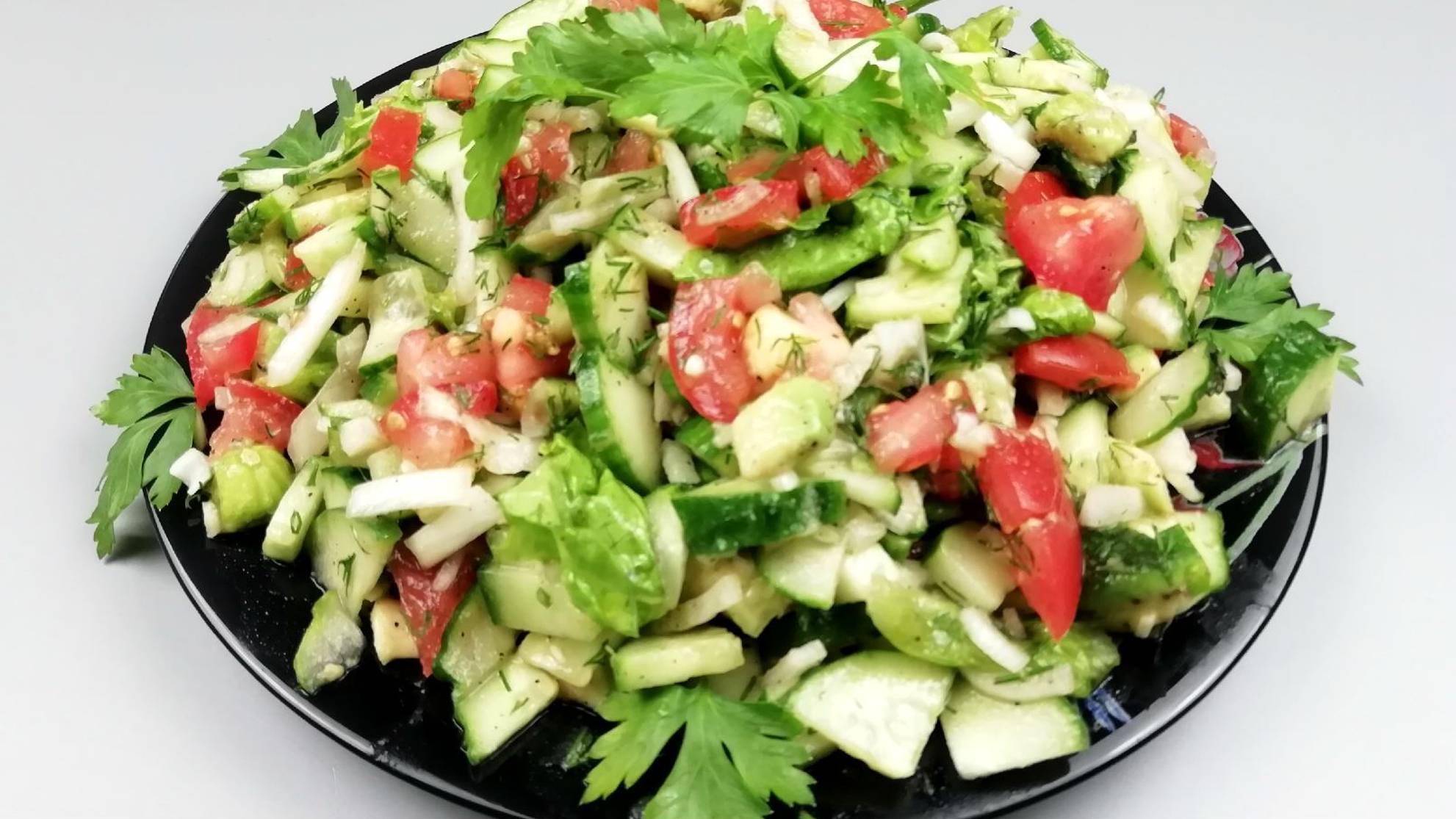 Здоровый Рецепт Салата Из Авокадо🥑+Легкая Лимонная Заправка/Как есть авокадо /Правильное питание смотреть онлайн