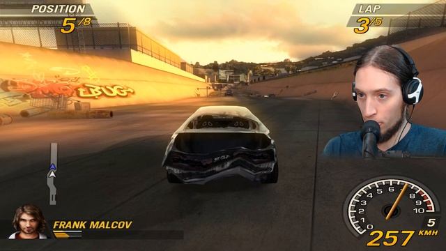FlatOut2 - 5 laps, 5 wrecked opponents (Nvidia sucks on Linux) смотреть онлайн