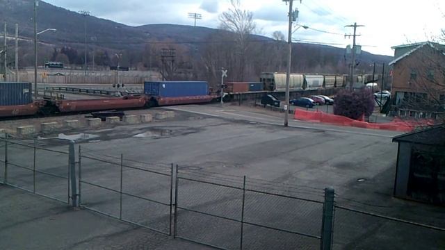 CP #8891 Leads A Manifest Train In Oneonta NY-4/9/16 смотреть онлайн
