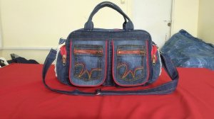 DIY Bag Jeans Fantasy Как сделать сумку из джинсов полный МК и выкройка Джинсовая Фантазия