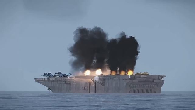 The Russian aircraft carrier carrying 8 of the most advanced Sukhoi Su-57s, was destroyed by Ukrain смотреть онлайн