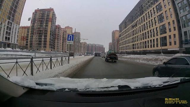 Дневная съемка Mio MiVue 812 смотреть онлайн