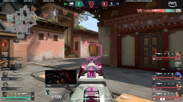 LOUD x Team Liquid (Mapa 1: Haven) | VALORANT Champions Los Angeles смотреть онлайн