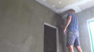 Штукатурка газобетона плиточным клеем. Самый простой способ