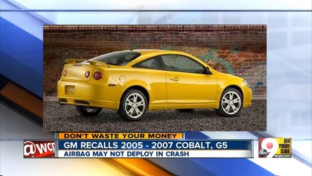 GM recalls 2005-2007 Cobalt, G5 смотреть онлайн
