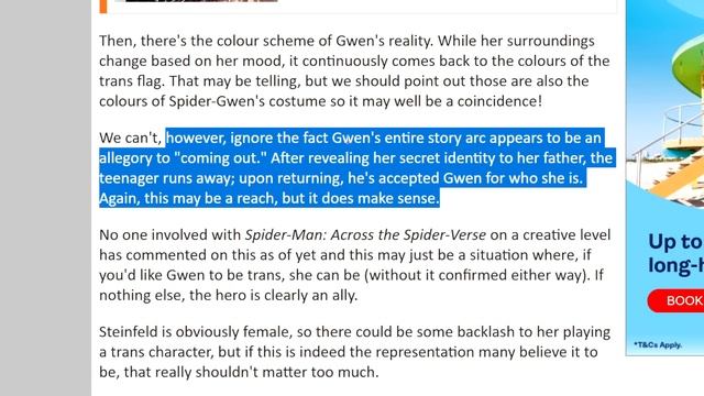 Spider-Gwen Is Trans In SPIDER-MAN: ACROSS THE SPIDER-VERSE смотреть онлайн