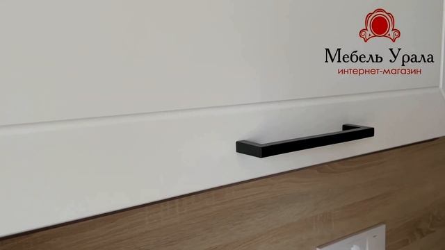 Кухня Вектор от фабрики SV-Мебель. Корпус Белый. Фасады Бланж soft touch СВ, Графит soft touch СВ смотреть онлайн