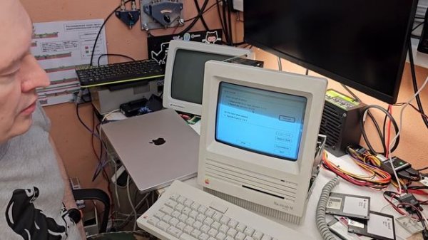 Macintosh SE через WiFi в Internet!