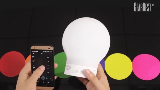 Practical Emotional Bluetooth Speaker Light Wireless Smart Lamp from GearBest.com смотреть онлайн