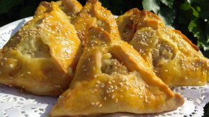 Эчпочмак. Треугольники с мясом и картошкой. Рецепт эчпочмака.