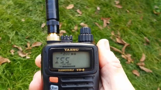 ISS International Space Station end Yaesu VX-6 смотреть онлайн