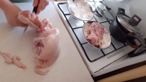 РАЗДЕЛКА КУРИЦЫ//БЫСТРО