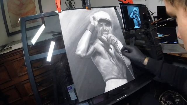 Timelapse drawing of Freddie Mercury смотреть онлайн