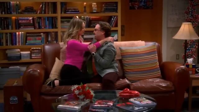 Leonard Kisses Penny