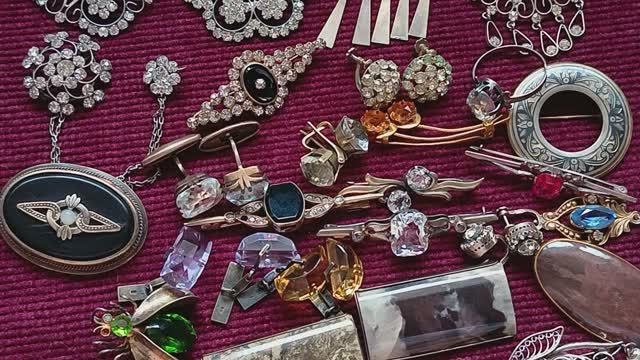 227. Винтажные украшения из СССР. Коллекция серебра. смотреть онлайн